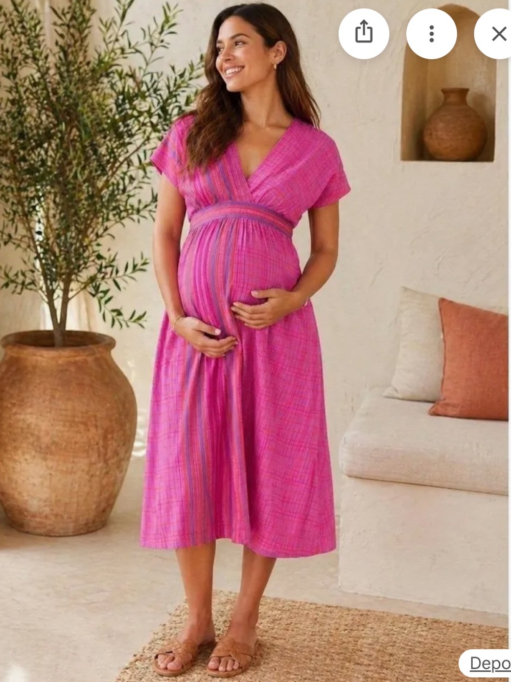 Hatch The Natalie Dress In Rosebud Plaid